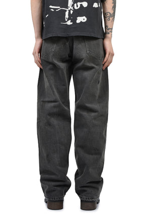 NEW STRAIGHT LEG JEANS / FADED BLK