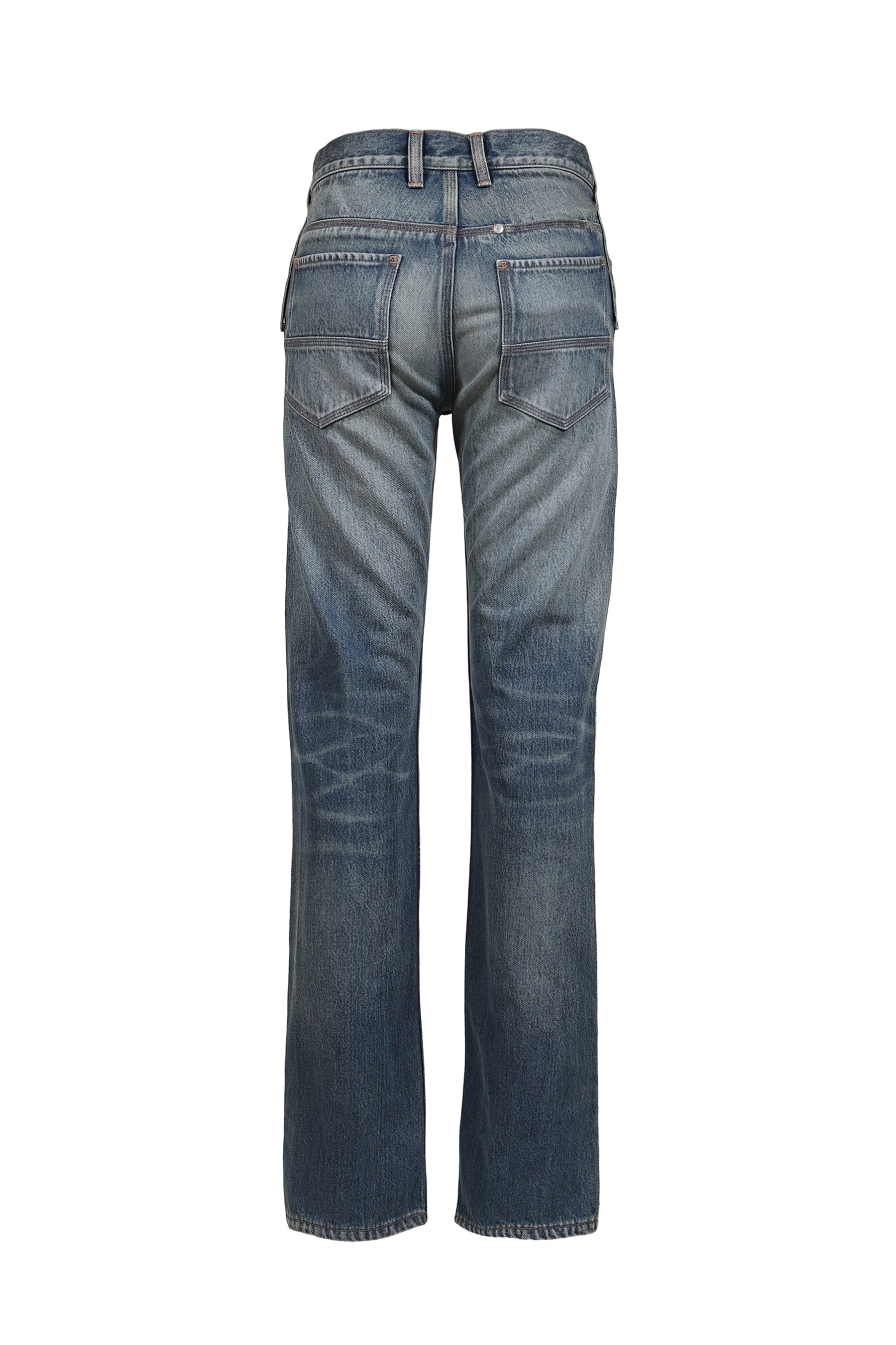 BLUE WASHED JAPANESE DENIM STRAIGHT JEAN / BLU WASH