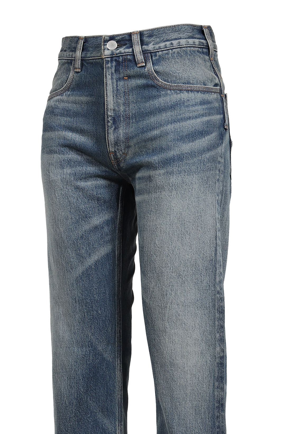 BLUE WASHED JAPANESE DENIM STRAIGHT JEAN / BLU WASH