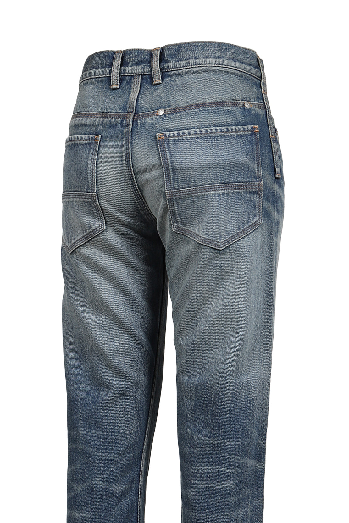 BLUE WASHED JAPANESE DENIM STRAIGHT JEAN / BLU WASH