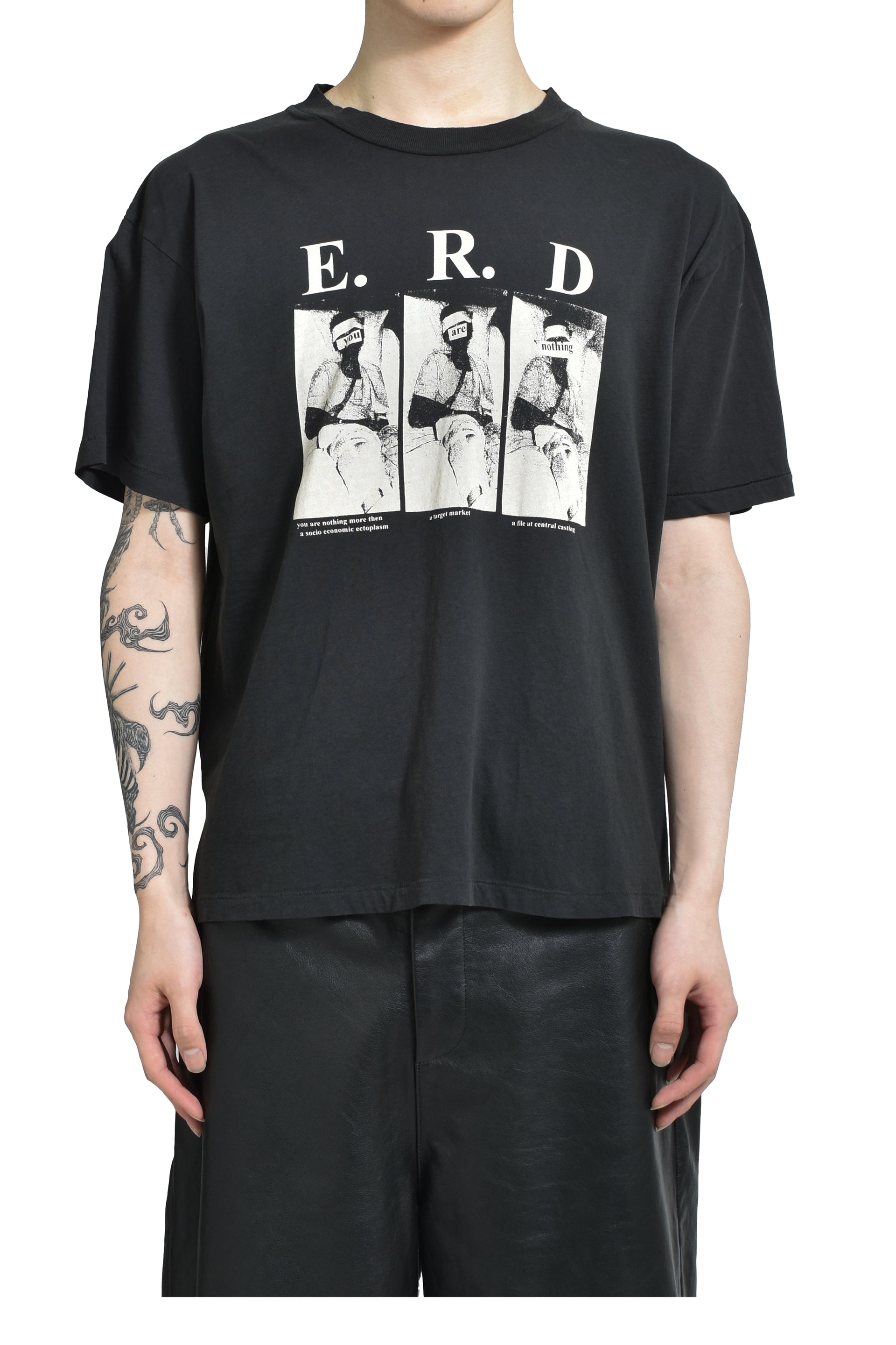 ENFANTS RICHES DÉPRIMÉS YOU ARE NOTHING T-SHIRT / FADED BLK