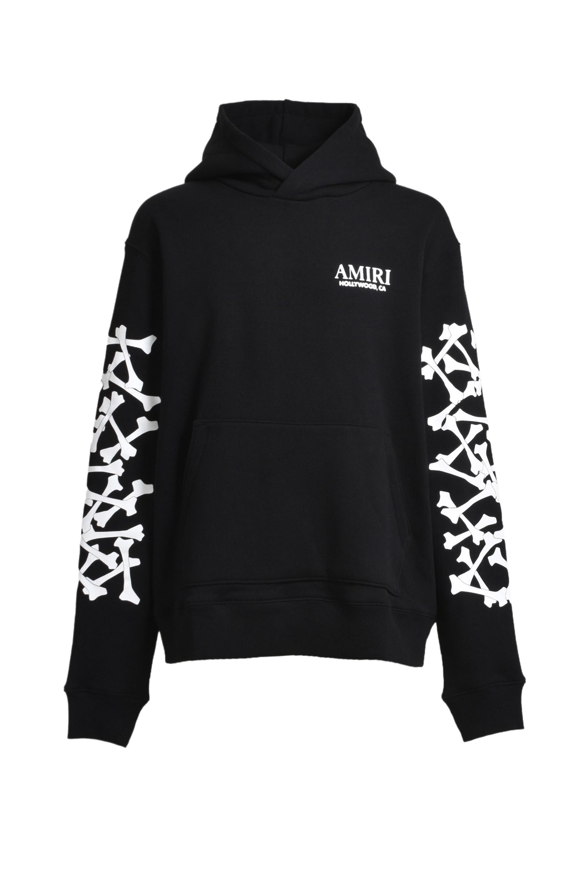 BONES STACKED HOODIE / BLK