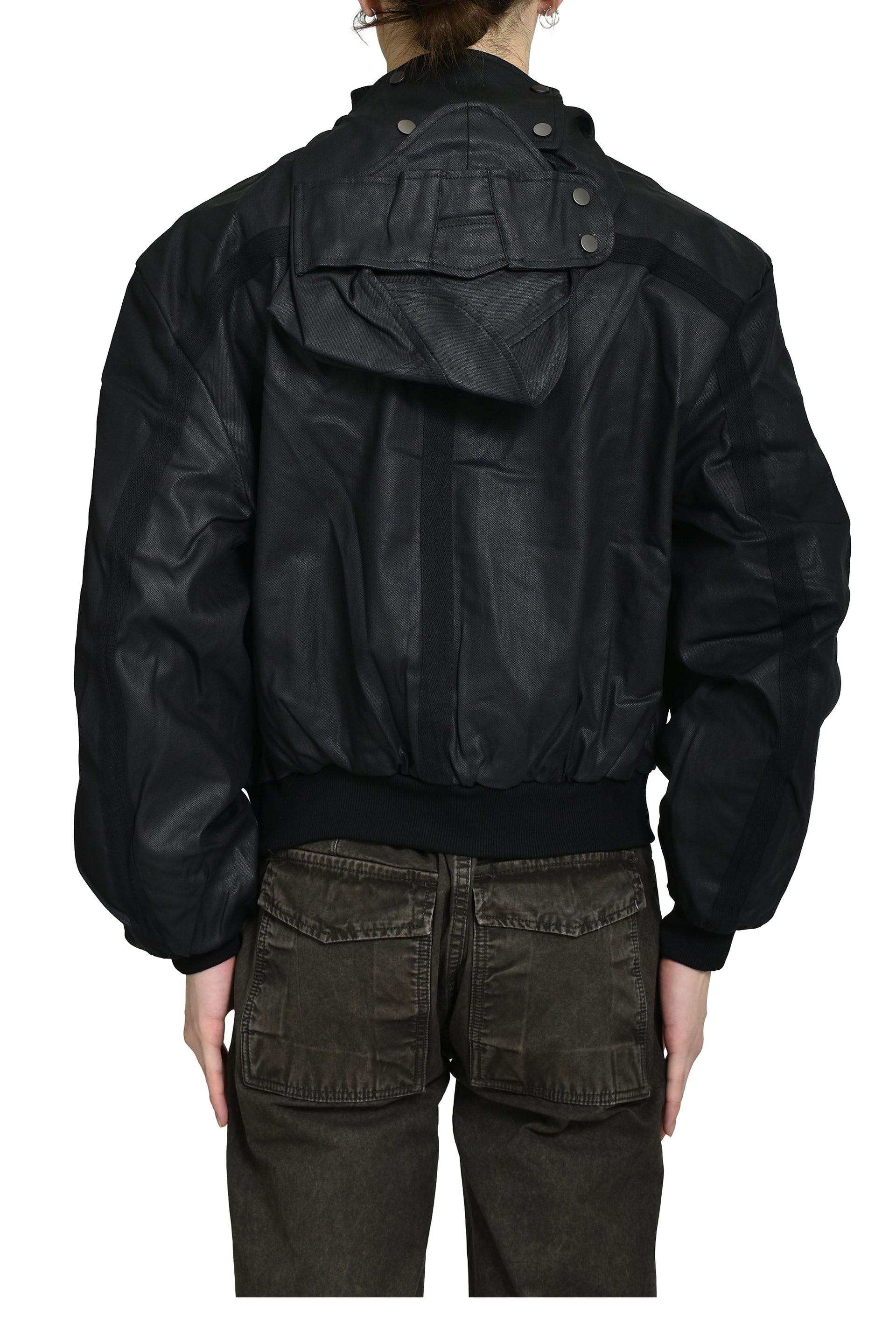 WAXED PARACHUTE BOMBER / BLACK
