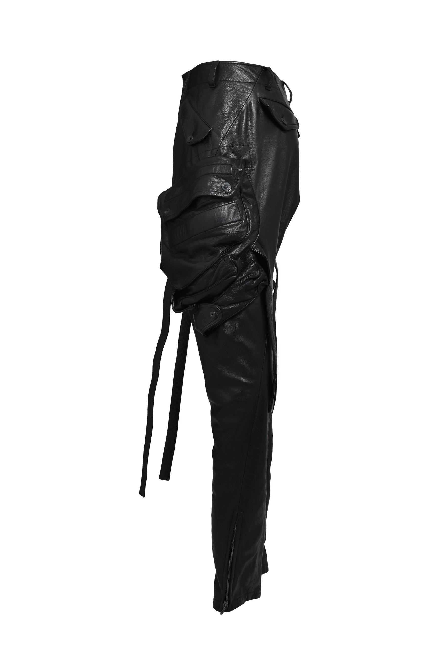 COW SKIN GASMASK CARGO / BLACK