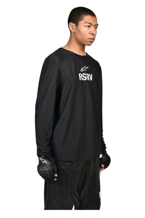 KNUCKLE LS TEE / BLK
