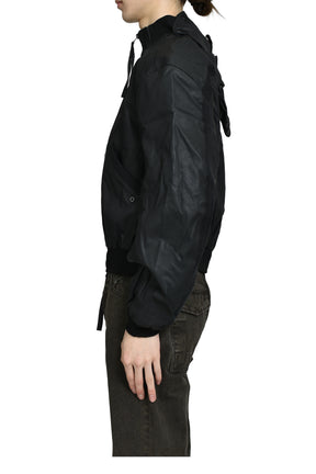 WAXED PARACHUTE BOMBER / BLACK