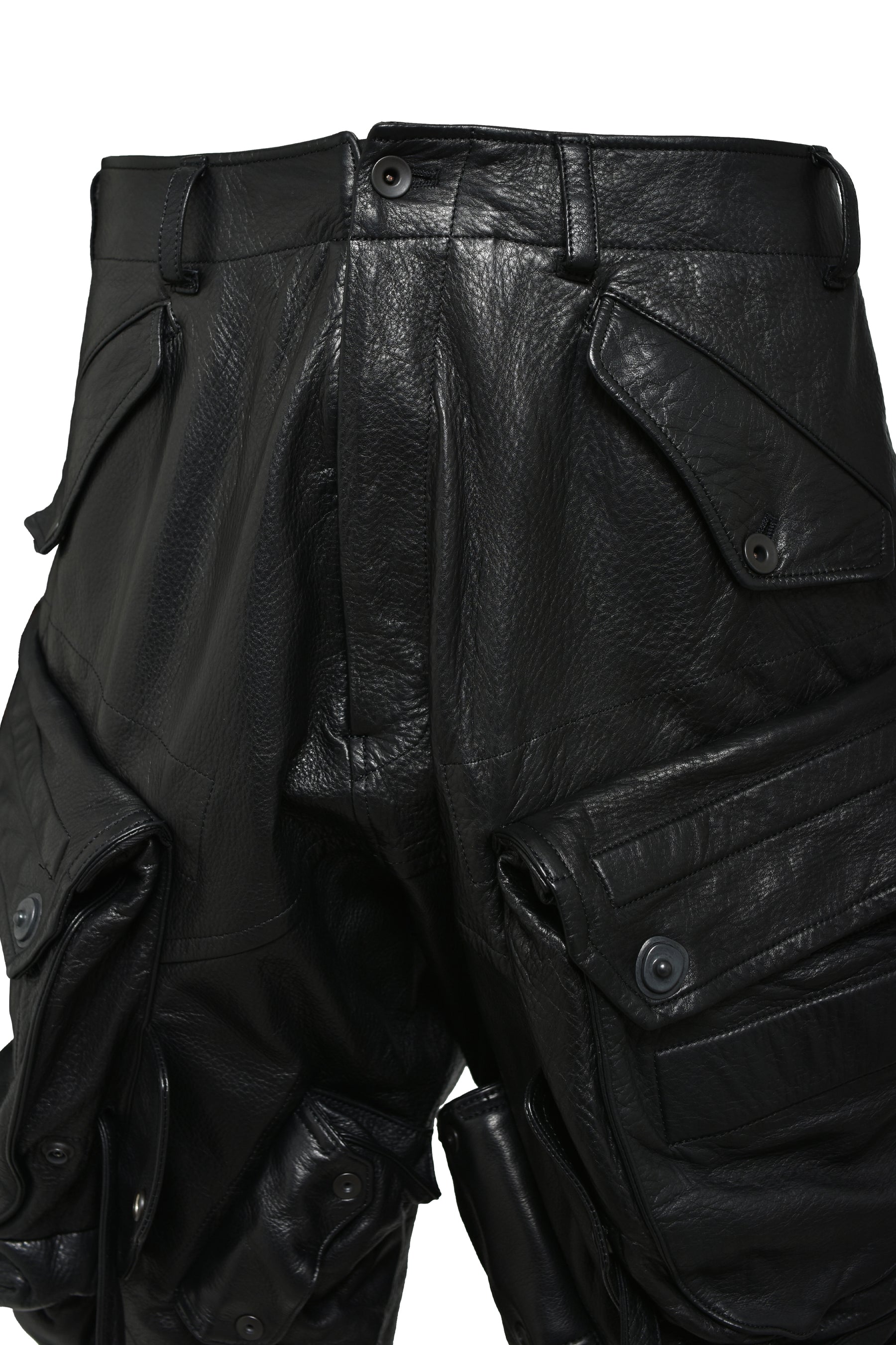 COW SKIN GASMASK CARGO / BLACK