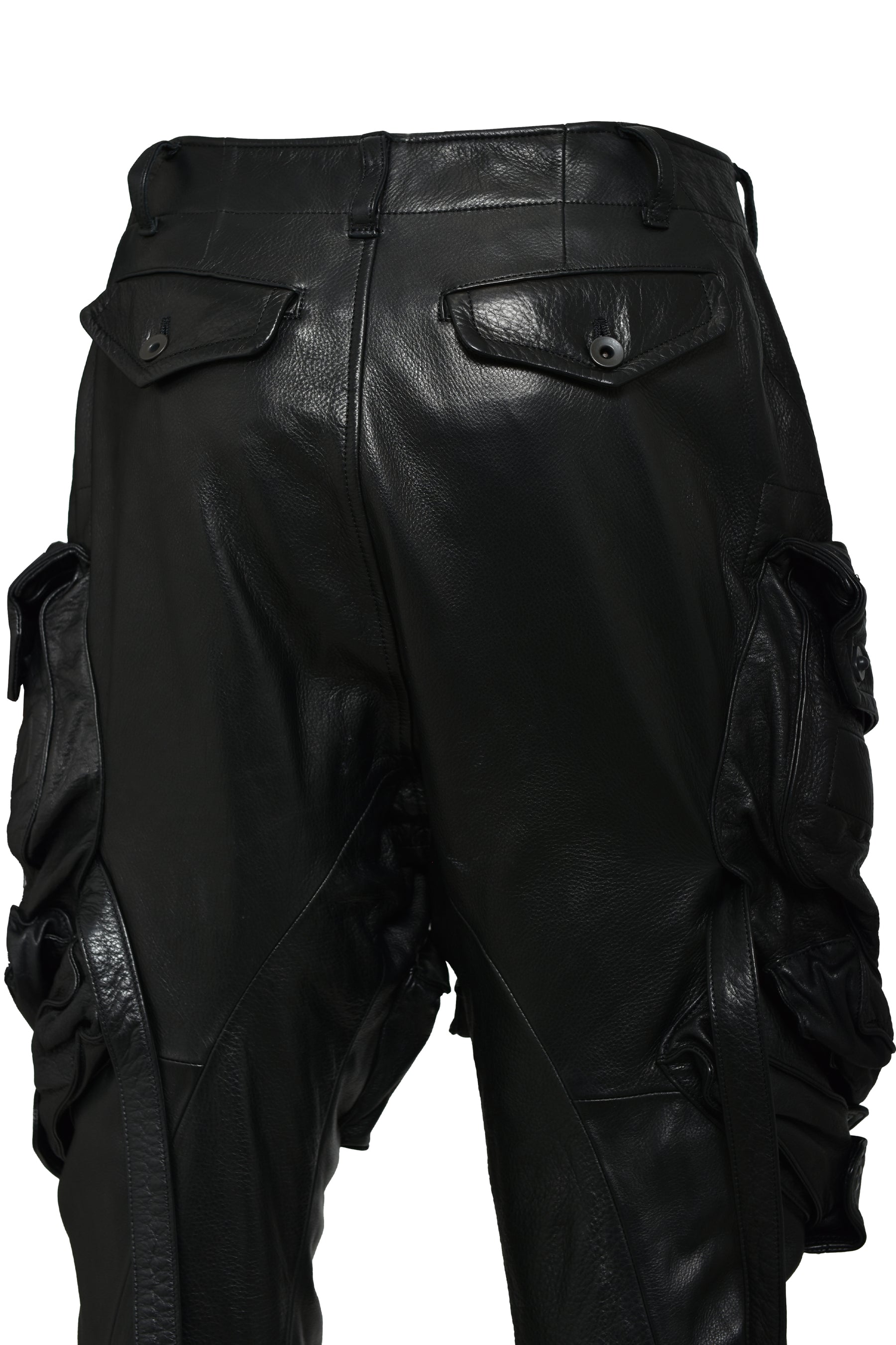 COW SKIN GASMASK CARGO / BLACK