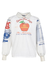 RUGBY TEE (UPCYCLED VINTAGE TEE) / WHT