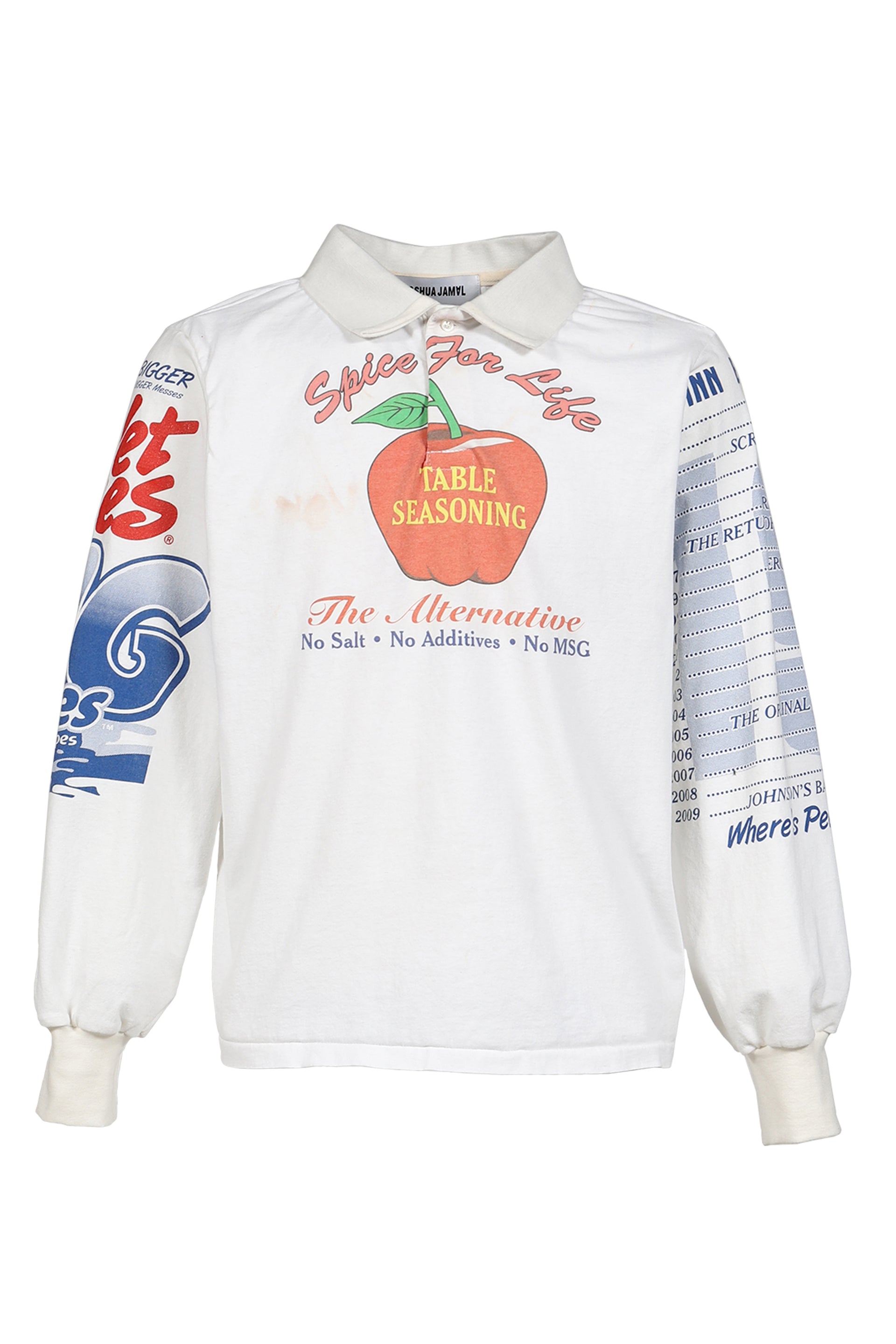 RUGBY TEE (UPCYCLED VINTAGE TEE) / WHT
