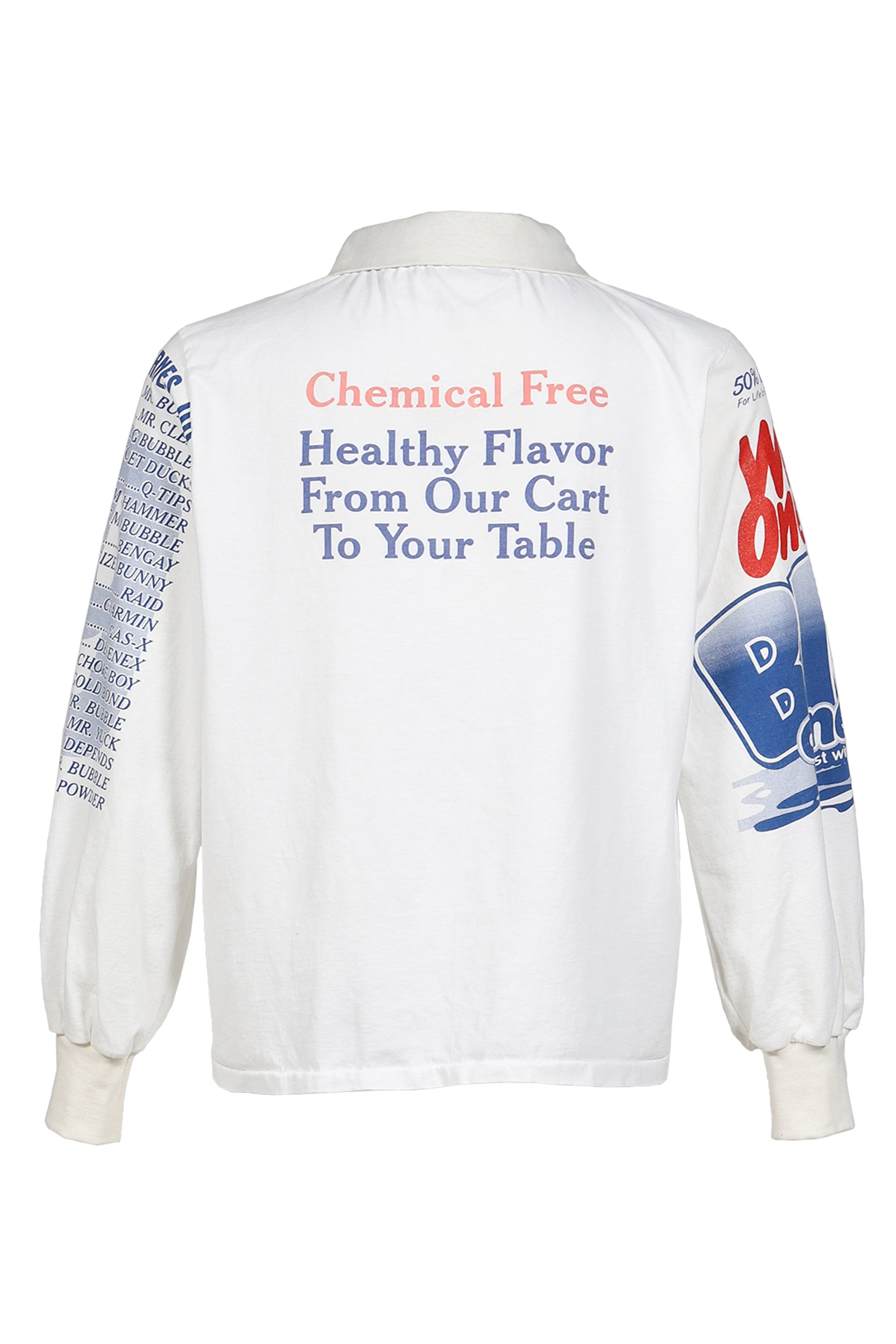 RUGBY TEE (UPCYCLED VINTAGE TEE) / WHT