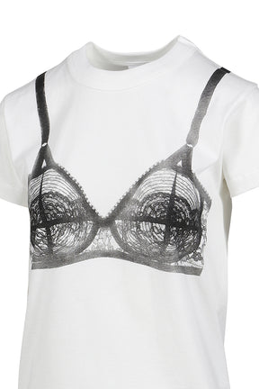 BRA T SHIRT KNIT / WHT