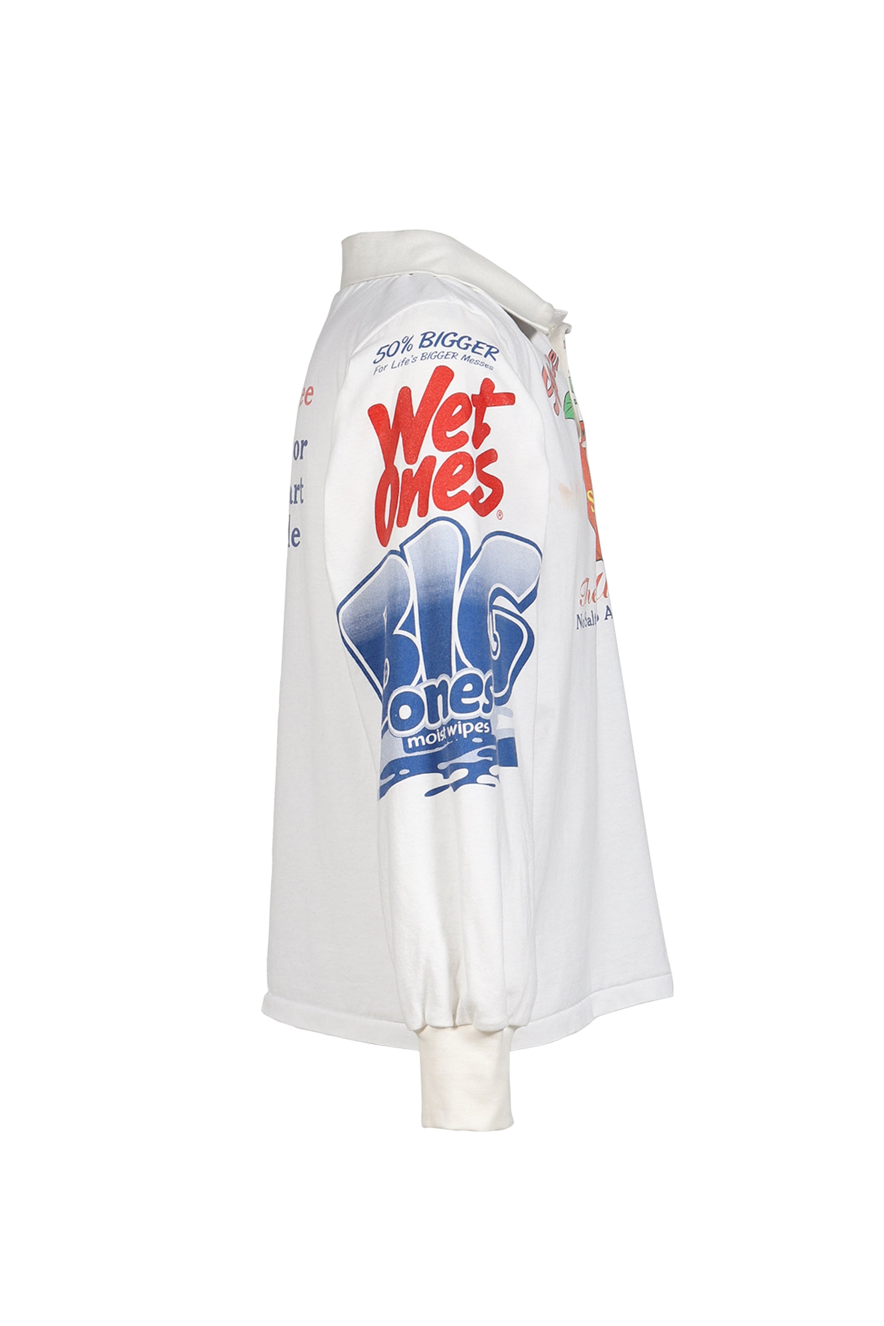 RUGBY TEE (UPCYCLED VINTAGE TEE) / WHT