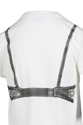 BRA T SHIRT KNIT / WHT