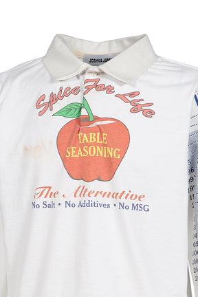 RUGBY TEE (UPCYCLED VINTAGE TEE) / WHT
