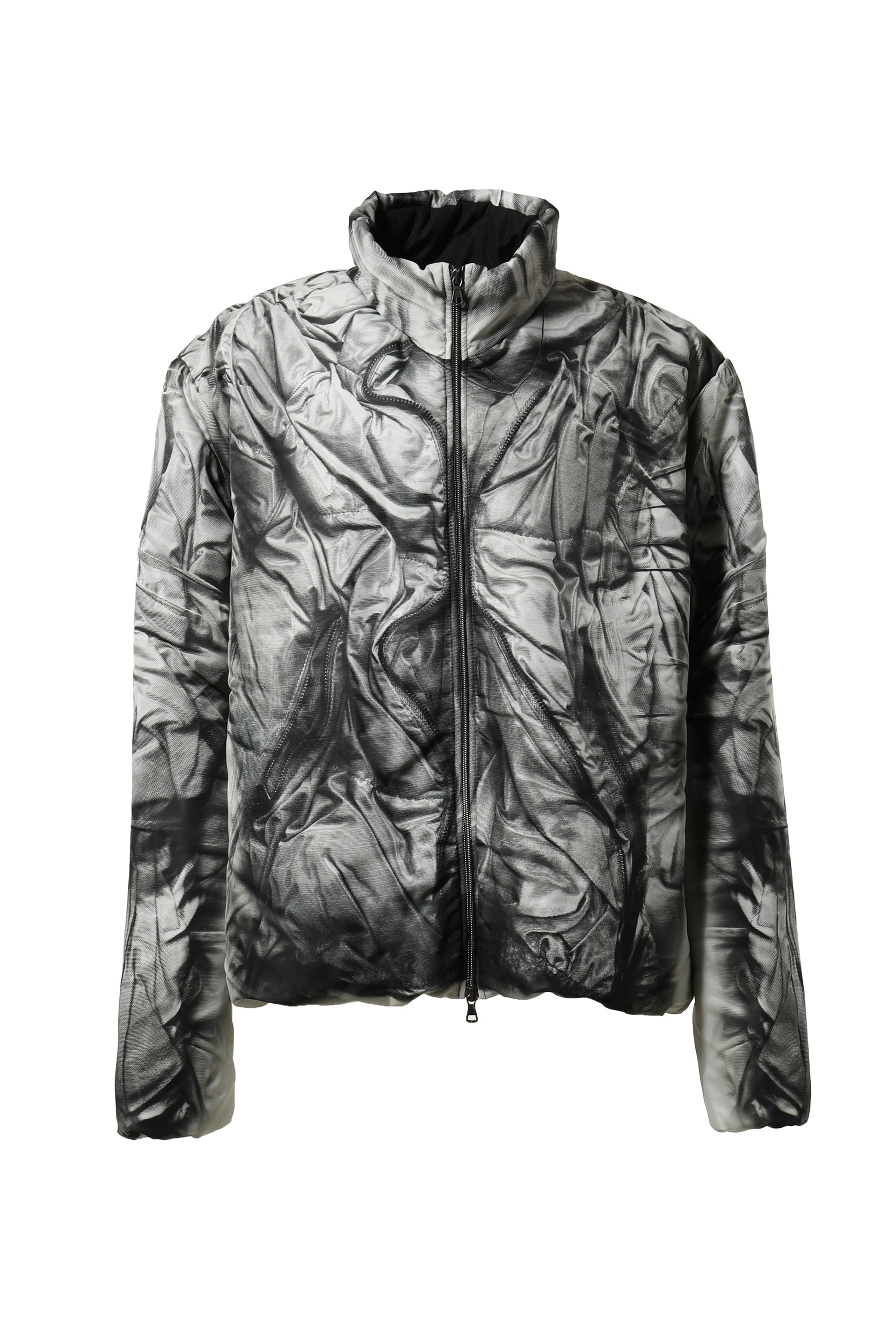 Y/PROJECT FW23 COMPACT PRINT JACKET / WHT -NUBIAN