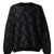 CHECKER PLATE MOHAIR SWEATER / BLK