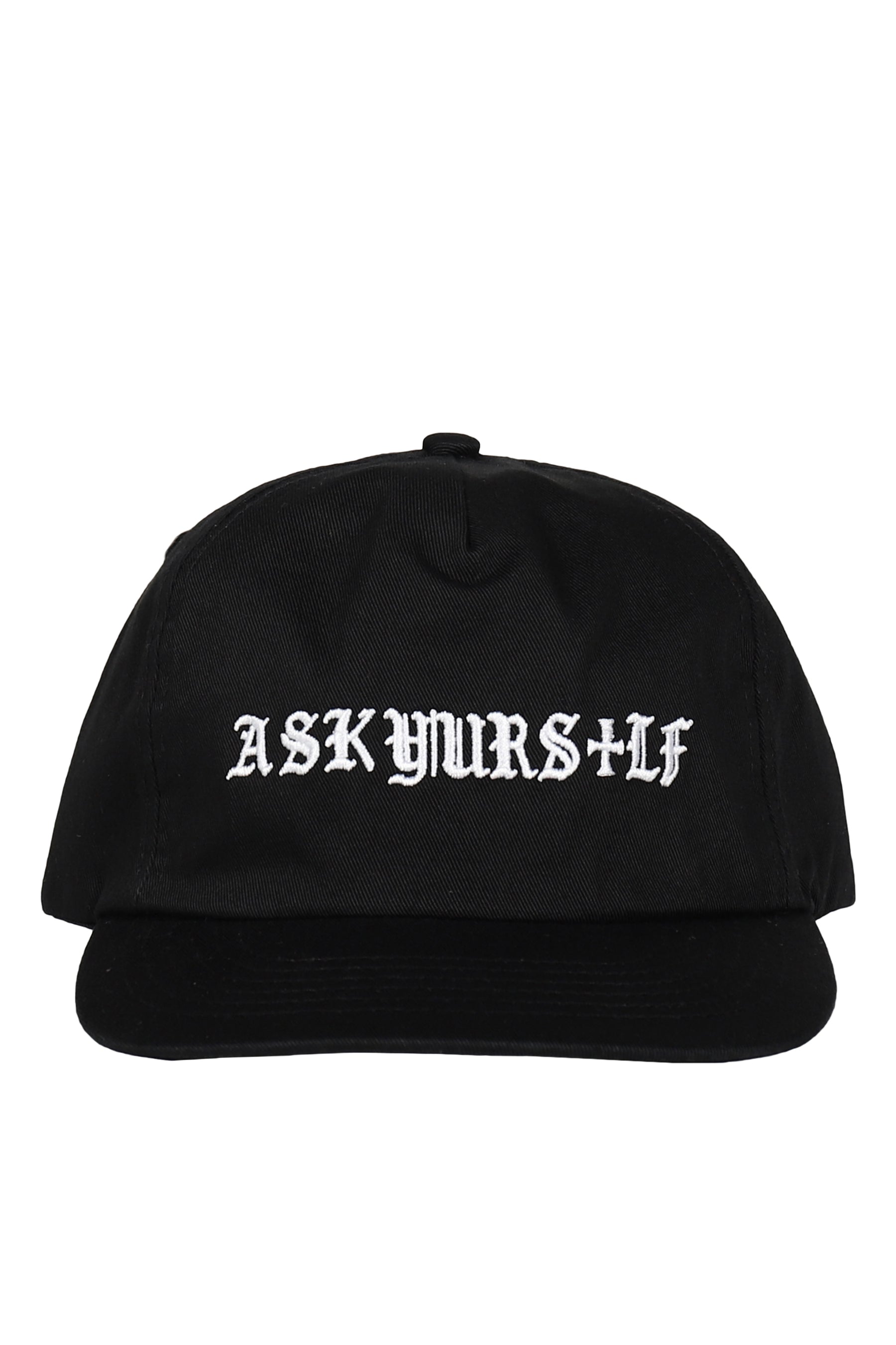 AY CROSS SOFT CROWN SNAPBACK CAP / BLK