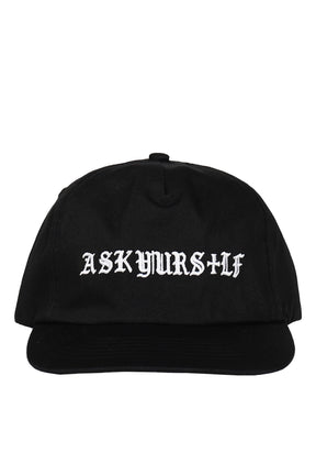 AY CROSS SOFT CROWN SNAPBACK CAP / BLK