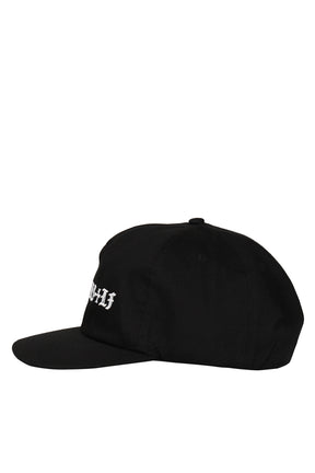 AY CROSS SOFT CROWN SNAPBACK CAP / BLK