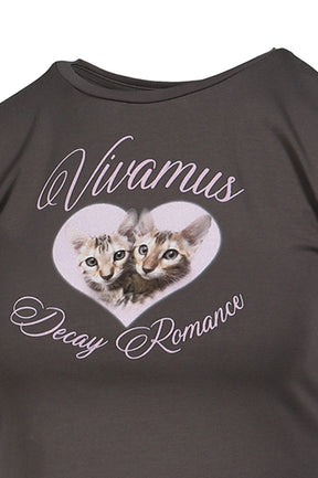 CATS MINI T-SHIRT / BLK