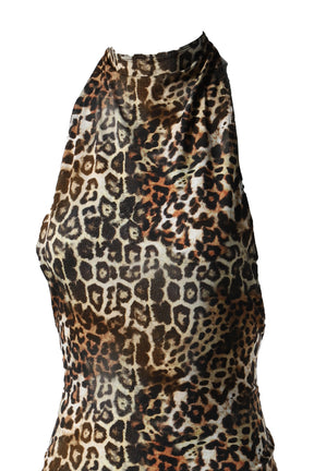 LEOPARD ZENE BACKLESS TOP / LEOPARD