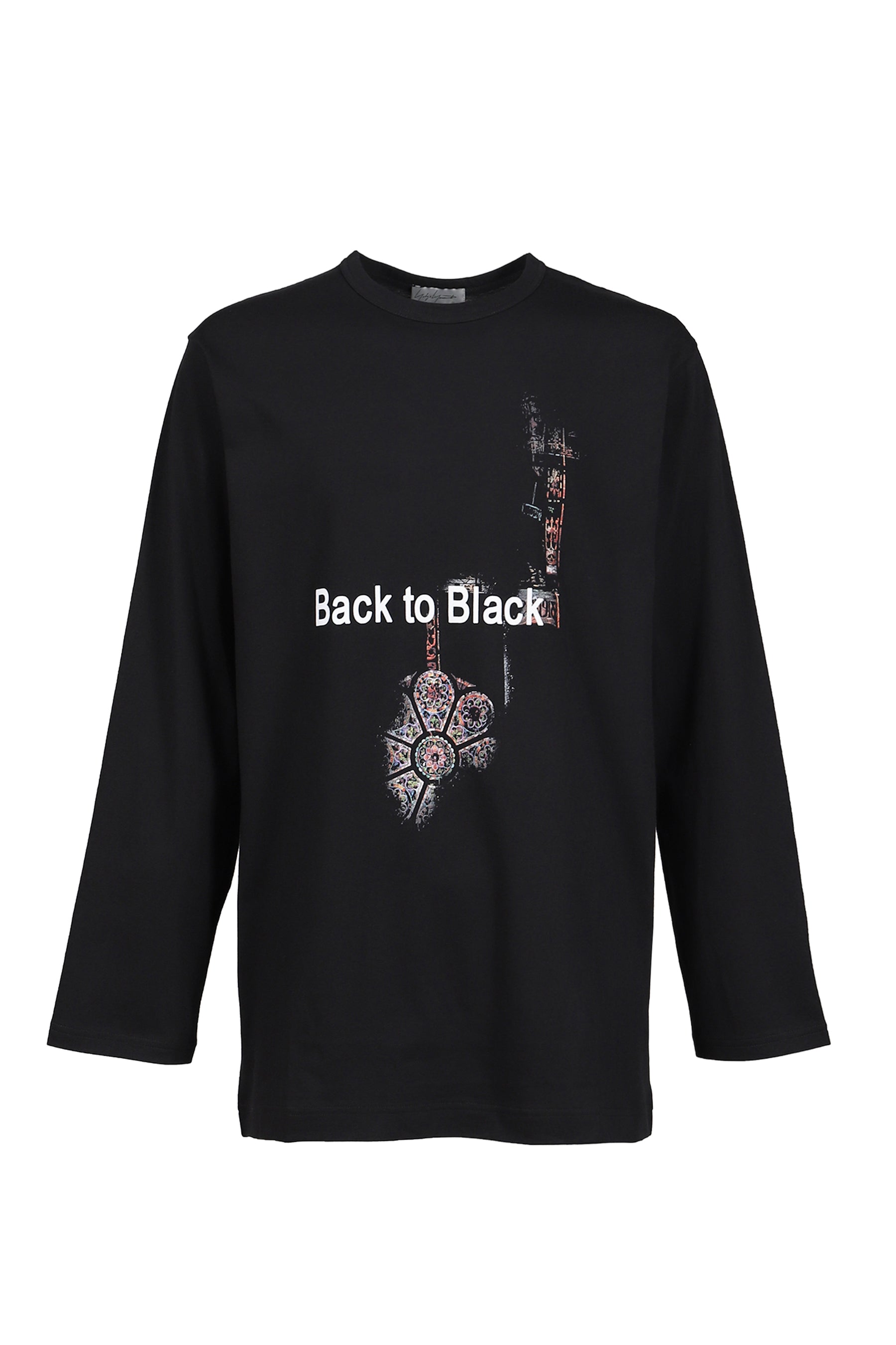 ヨウ　冥衣メンバー Yohji Yamamoto ヨウジヤマモト SS26 L/S PRINT T-SHIRT / BLK