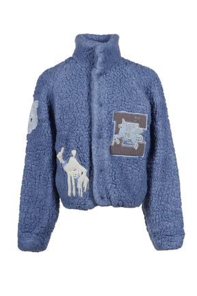 VARSITY JACKET WOVEN / BLU