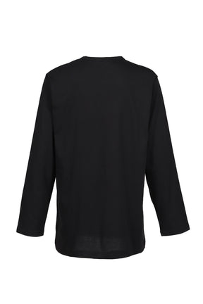 L/S PRINT T-SHIRT / BLK