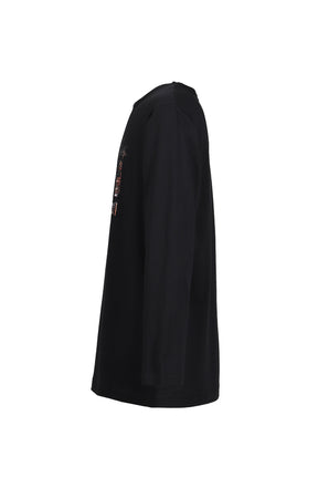 L/S PRINT T-SHIRT / BLK