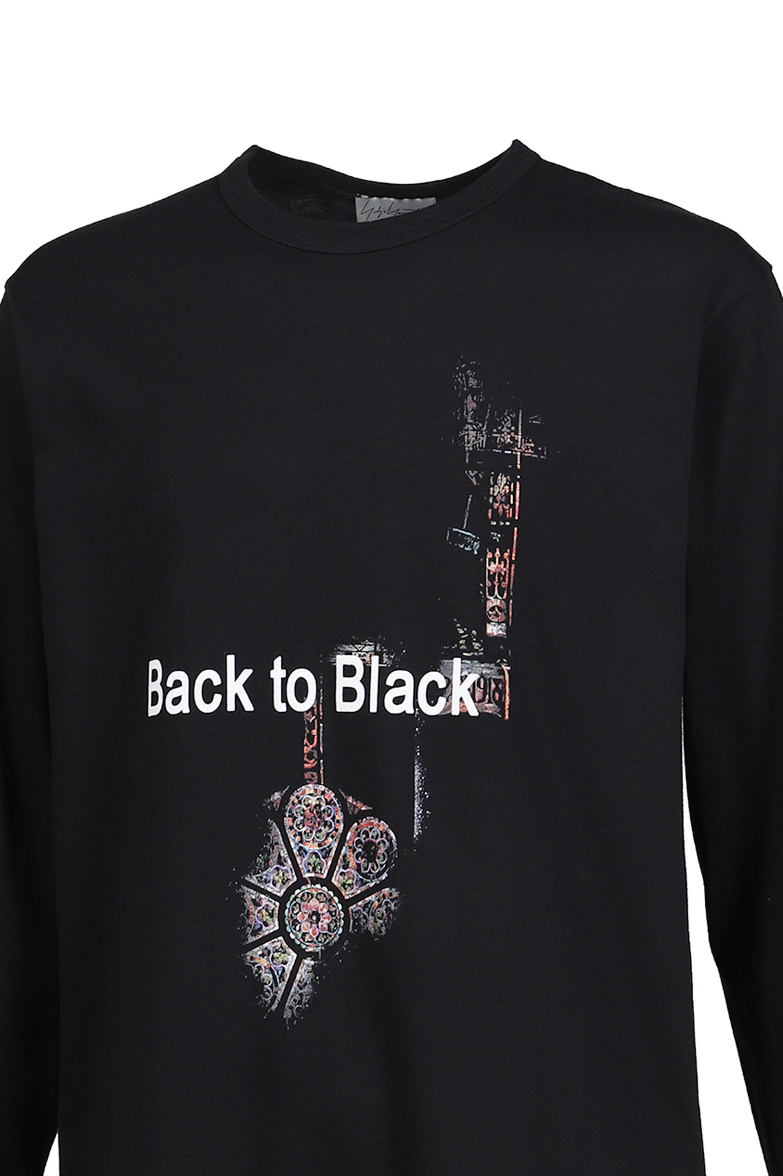 L/S PRINT T-SHIRT / BLK