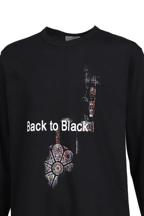 L/S PRINT T-SHIRT / BLK
