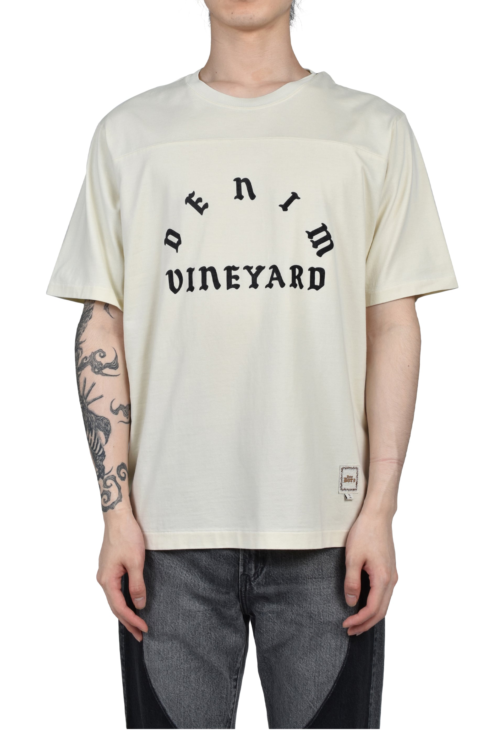 DEAR BORO DENIM VINEYARD TEE / WHT