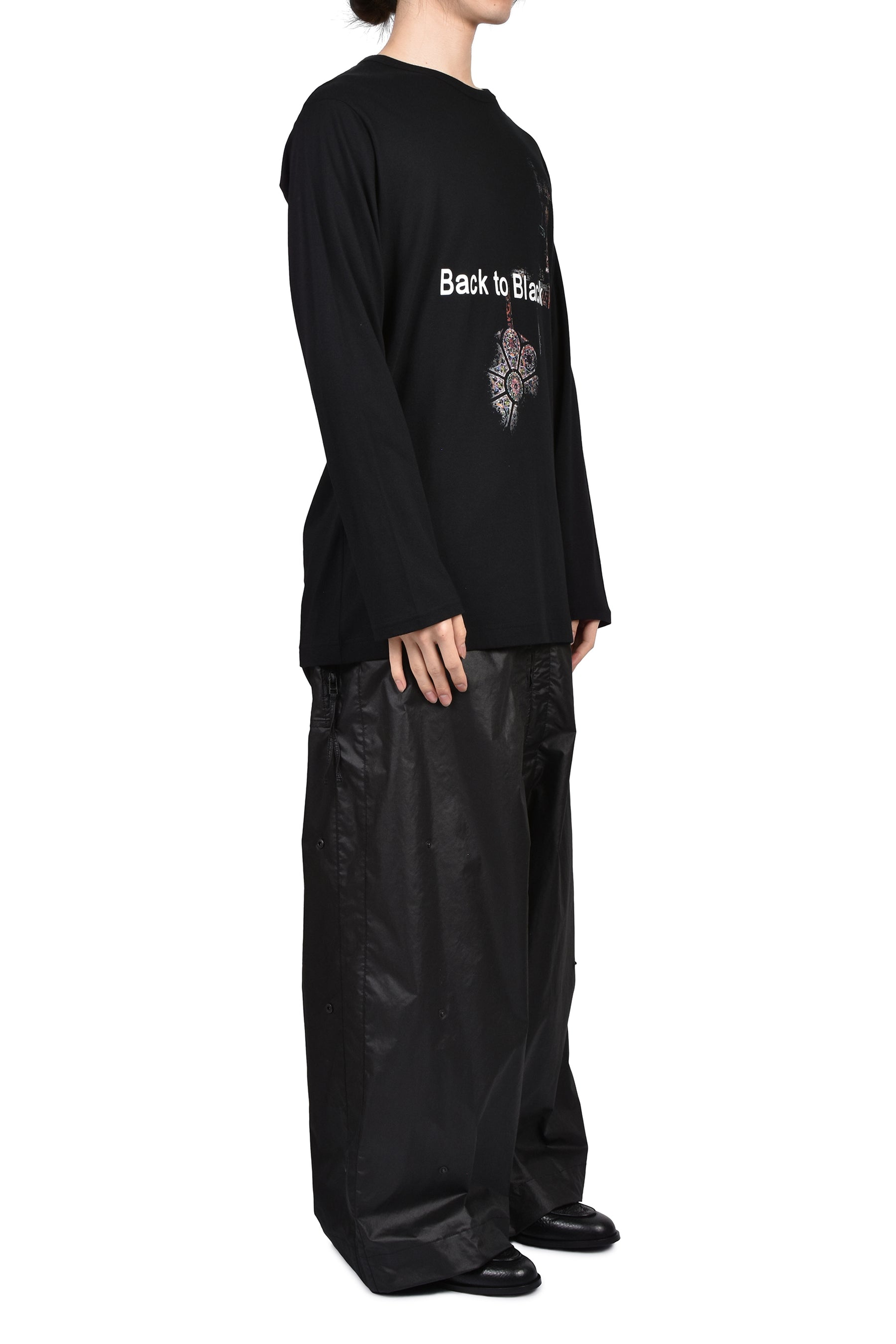 L/S PRINT T-SHIRT / BLK