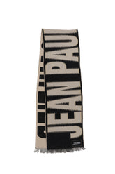LOGO SCARF / ECRU/BLK