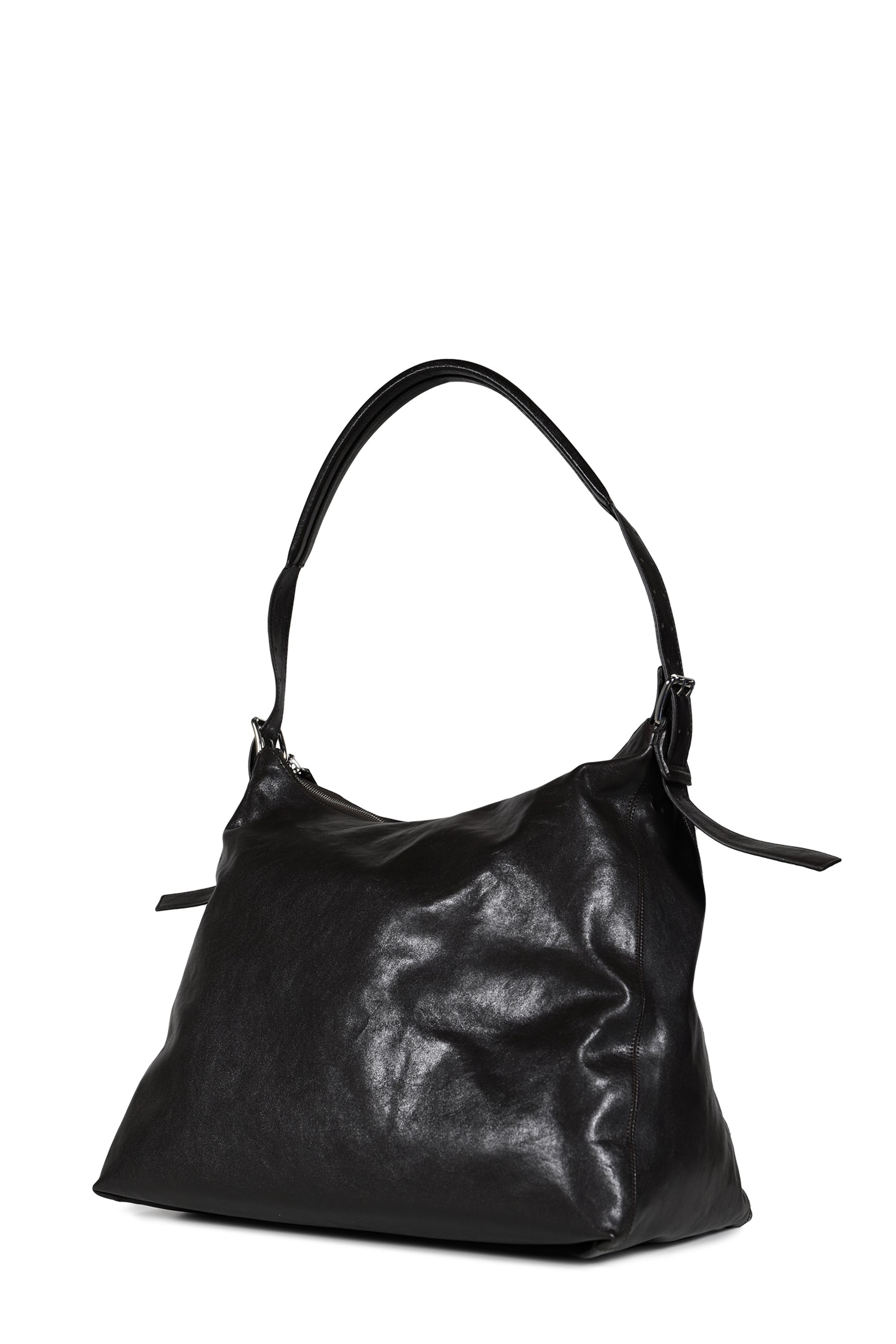 BELTED HOBO BAG / DARK CHOCOLATE 