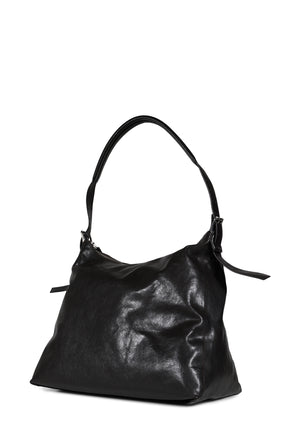 BELTED HOBO BAG / DARK CHOCOLATE 