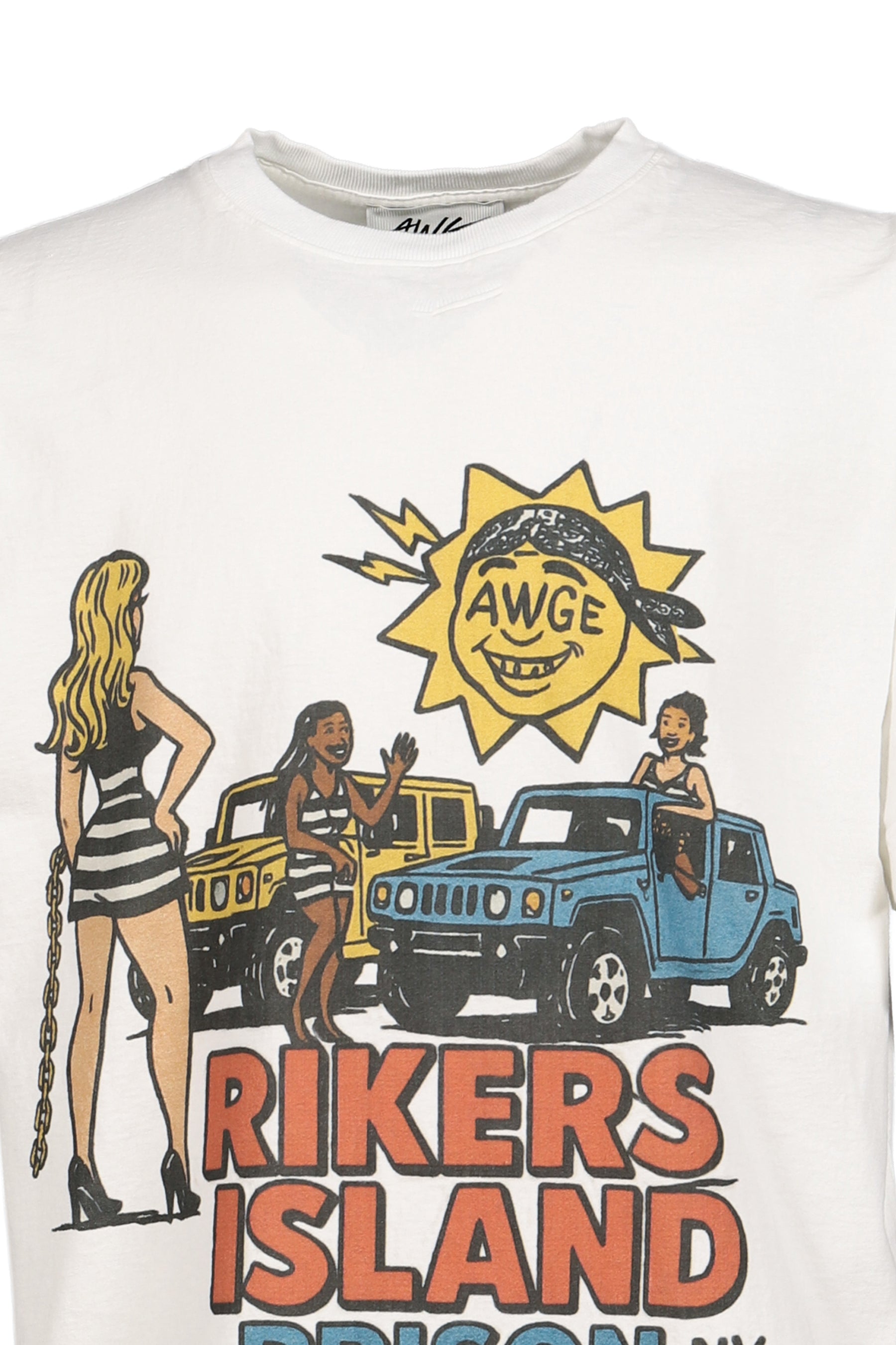 RIKERS ISLAND TEE / WHT