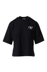 EMBR OW BOXY TEE / BLK WHT