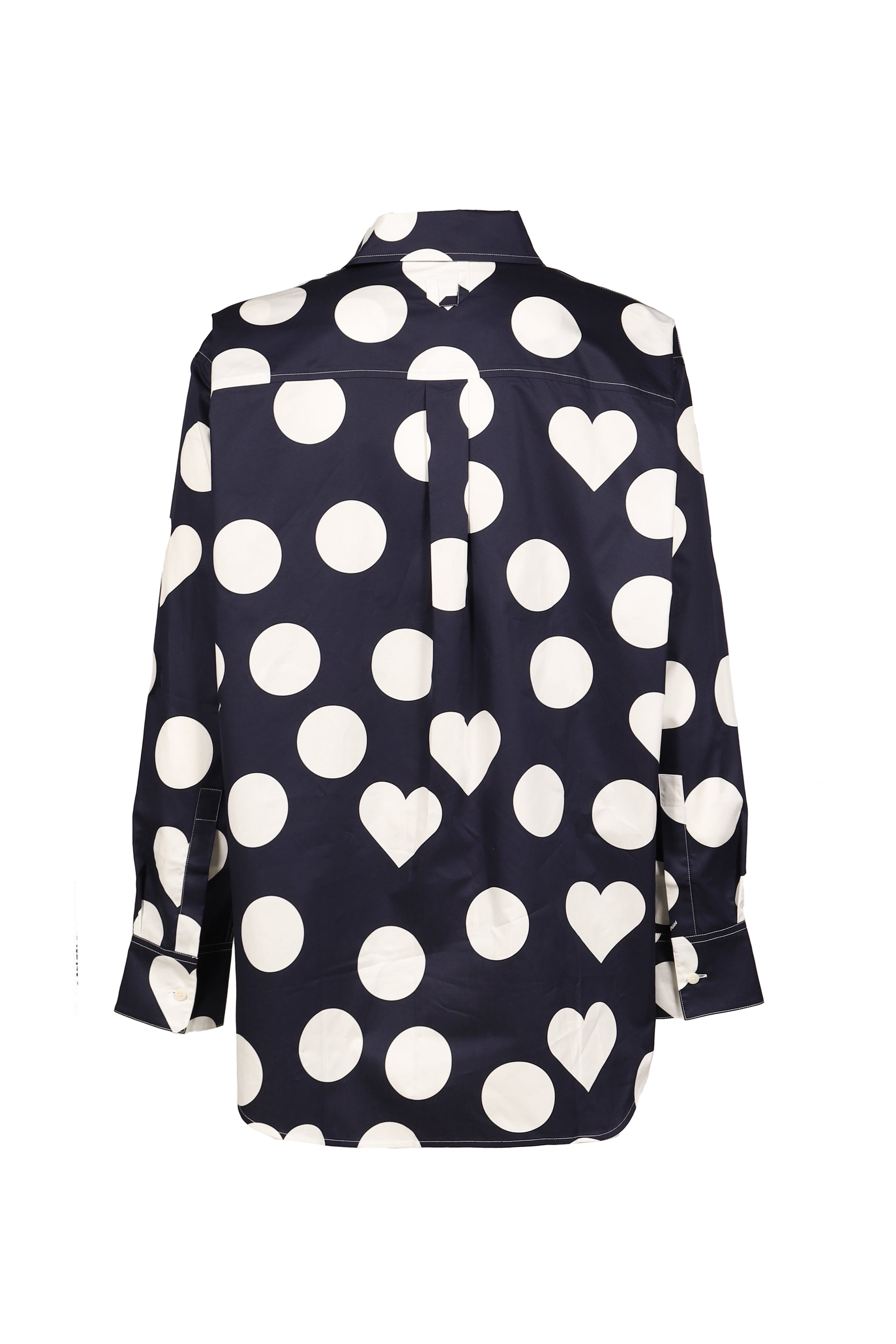LA CHEMISE CAMARGUE / PRINT DOTS HEART NVY