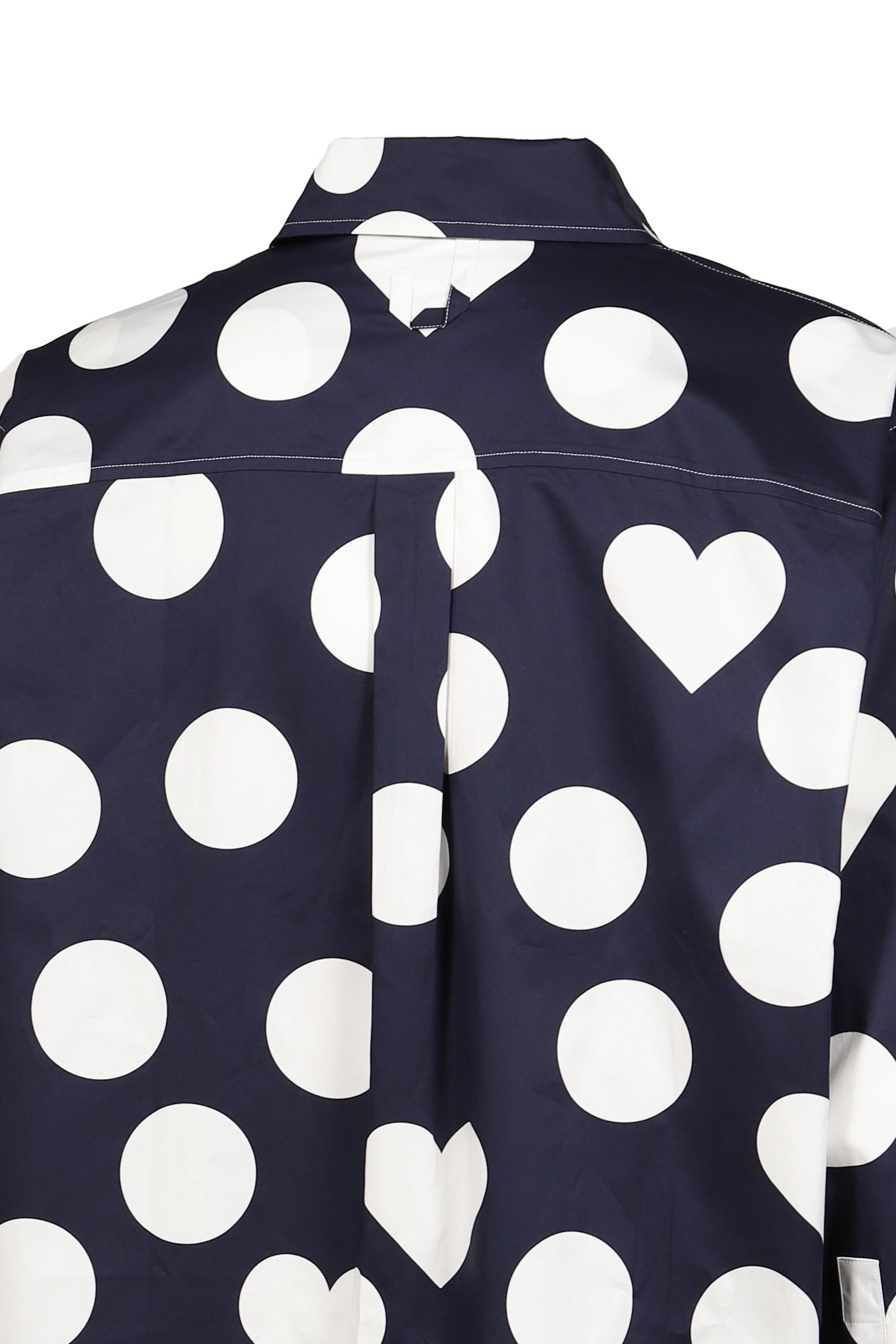 LA CHEMISE CAMARGUE / PRINT DOTS HEART NVY