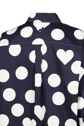 LA CHEMISE CAMARGUE / PRINT DOTS HEART NVY
