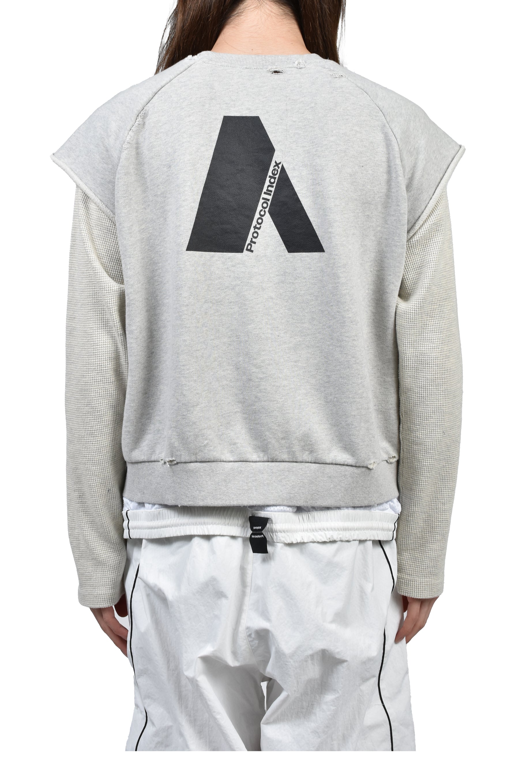 LAYERED THERMAL JERSEY / GRY