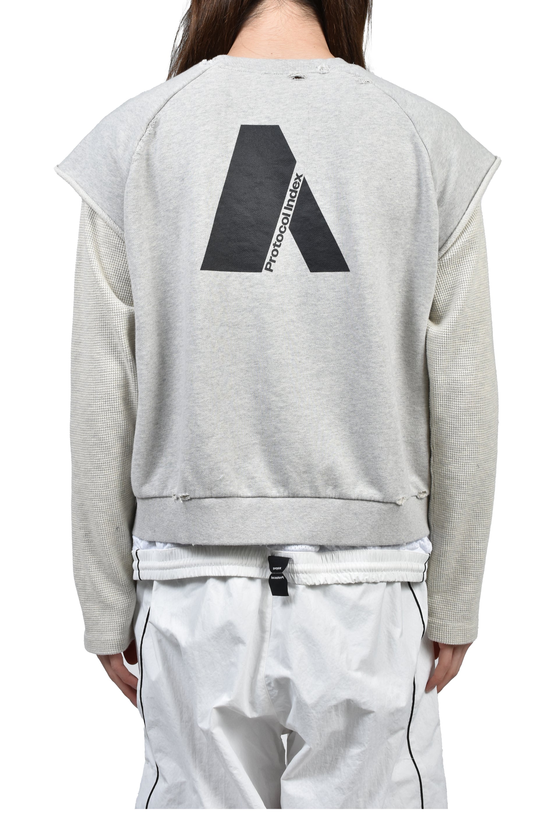 LAYERED THERMAL JERSEY / GRY