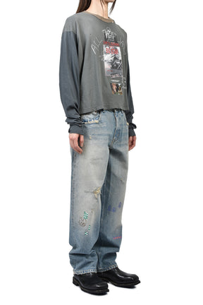 STAR 80 L/S TEE / VTG BLK