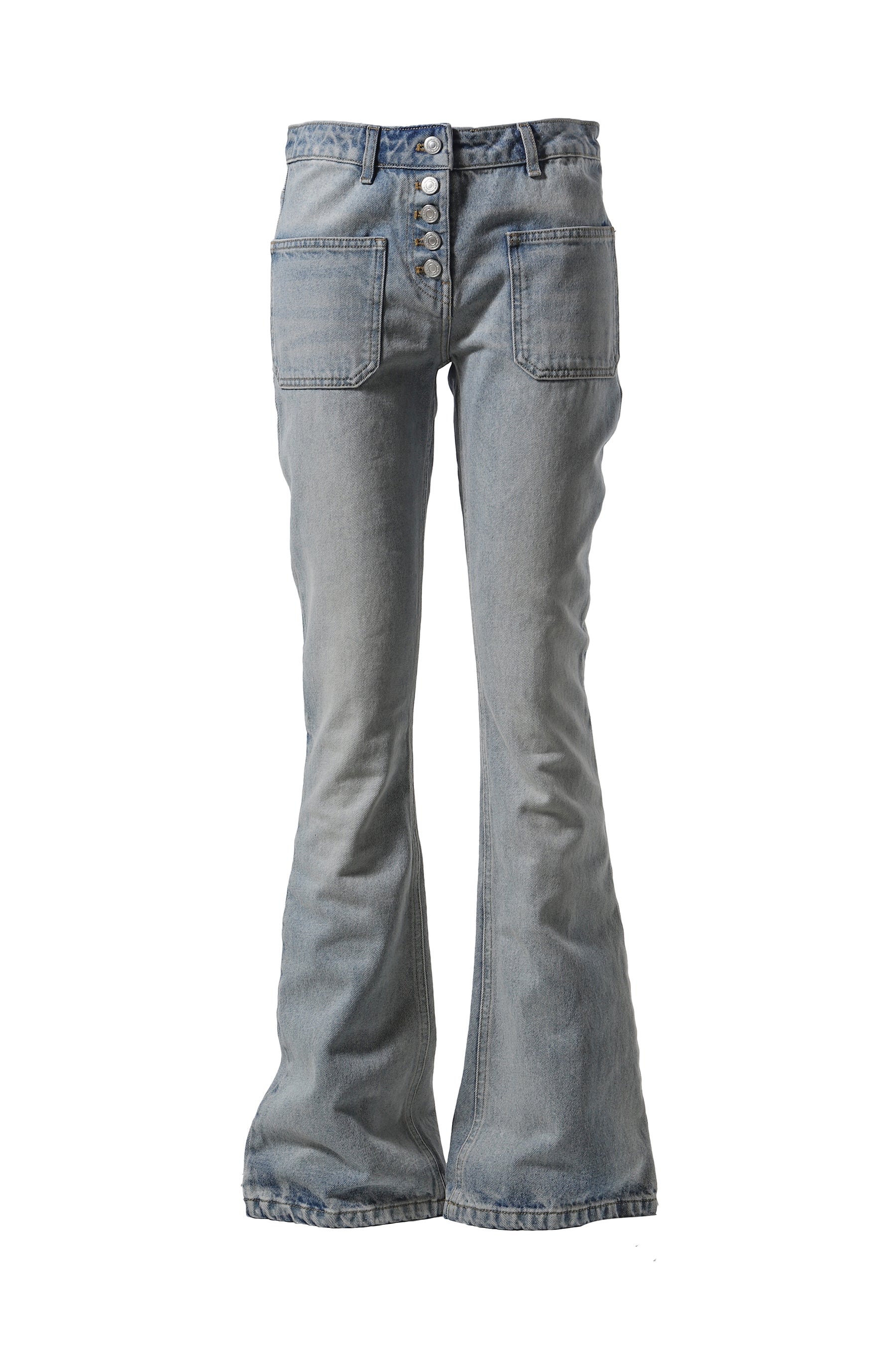 MULTIFLEX BLUE DENIM BOOTCUT PANTS / BLU