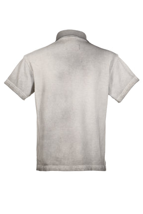 GAS MASK BEAR POLO SHIRT / L.GRY