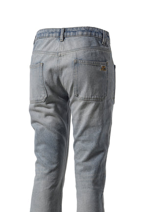 MULTIFLEX BLUE DENIM BOOTCUT PANTS / BLU