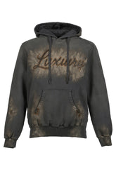 LUXUARY MUD PAINT HOODIE / BLK