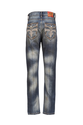 RR MOTO PANT / DARK WASHING